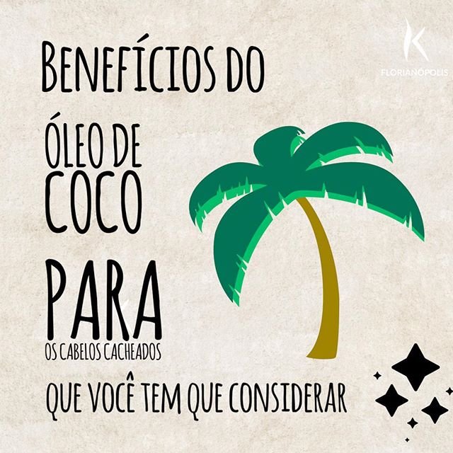 Óleo de coco nos cuidados com cabelos cacheados