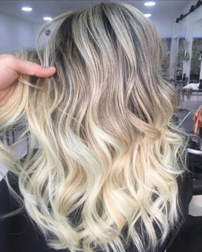 Mask blond champagne