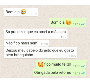 Depoimento Mask blond champagne