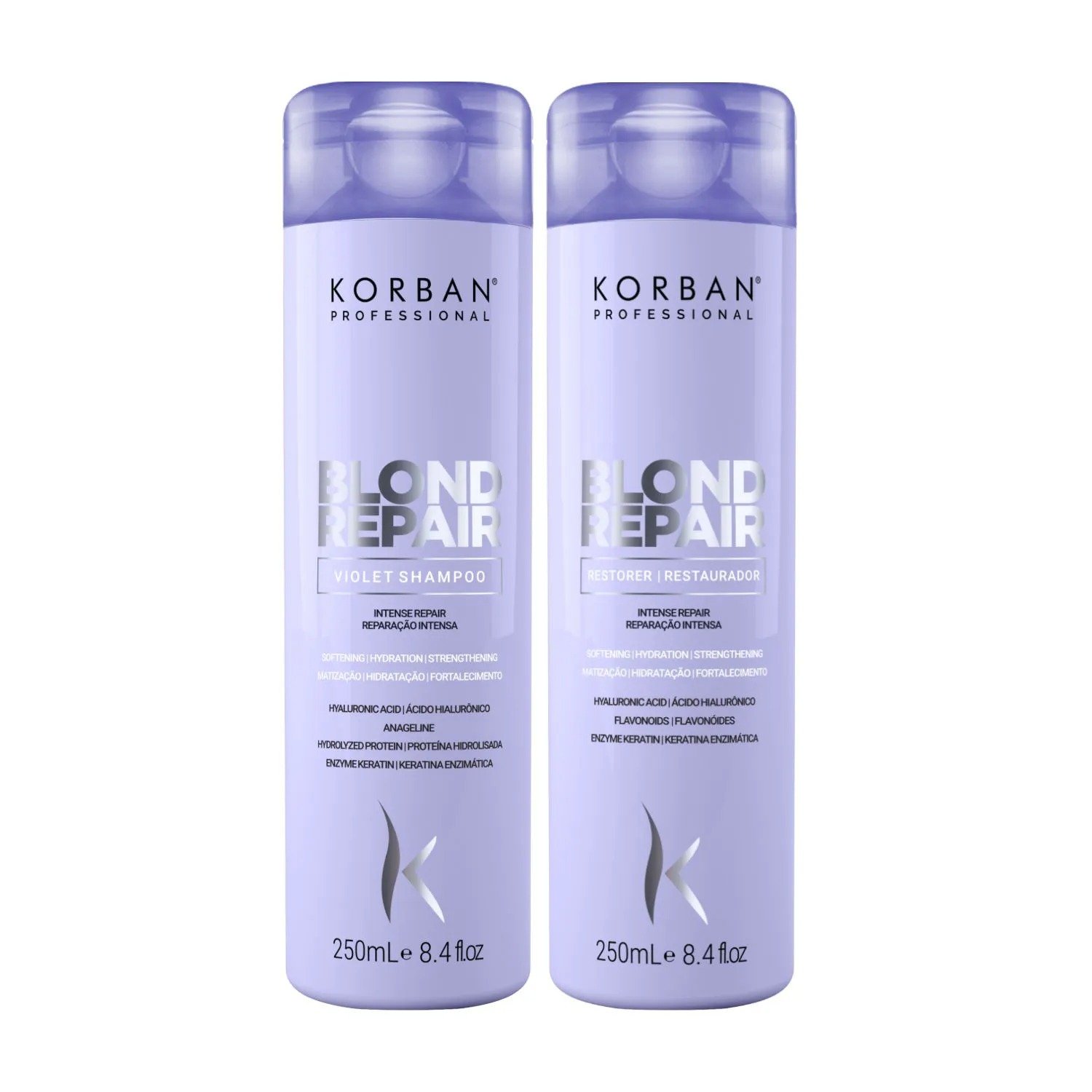 Kit Shampoo e Condicionador Matizador Repair Blond 250ml