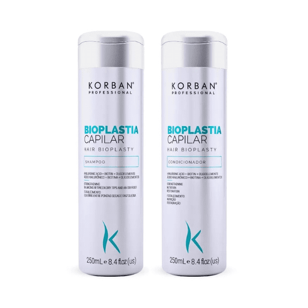 shampoo e condicionador bioplastia