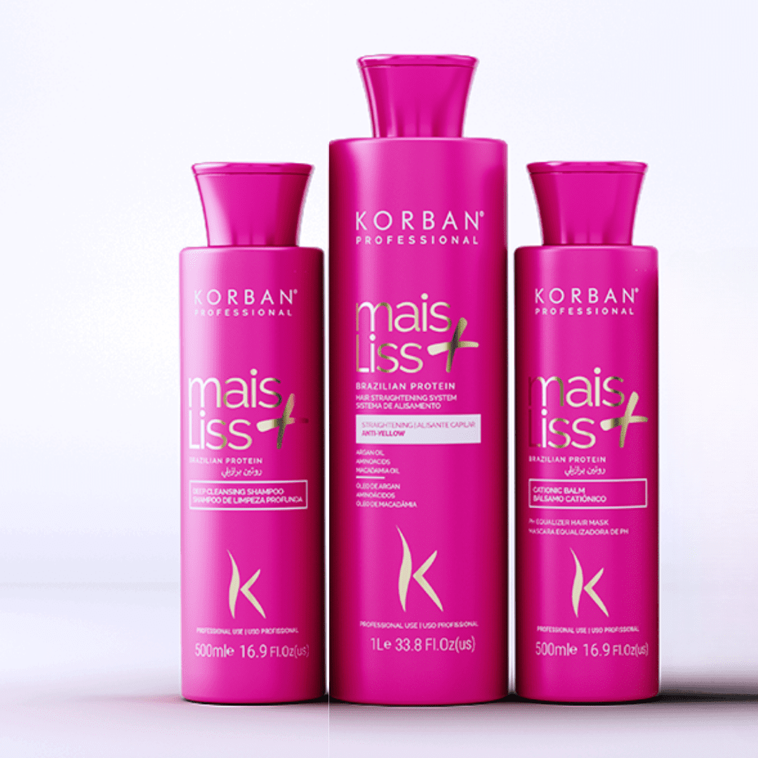 Kit Mais Liss Blond Korban Professional Alisamento Orgânico