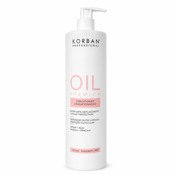 Condicionador Oil Premium 1L Korban – condicionador nutritivo para cabelos secos
