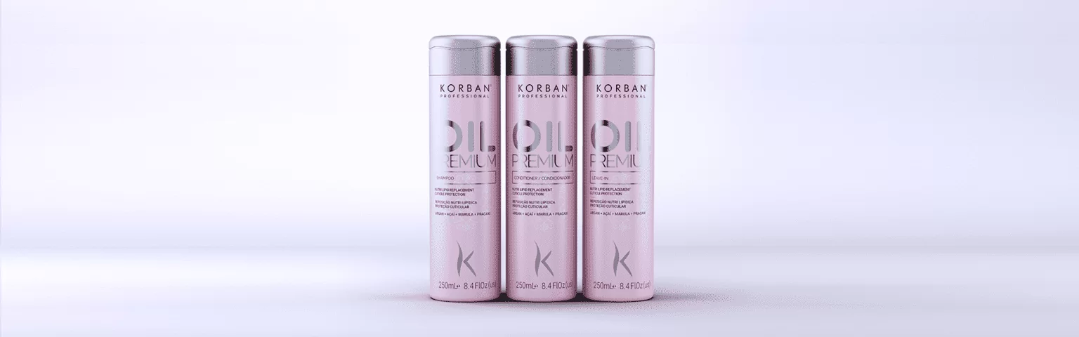 Banner da linha Oil Premium Korban Professional